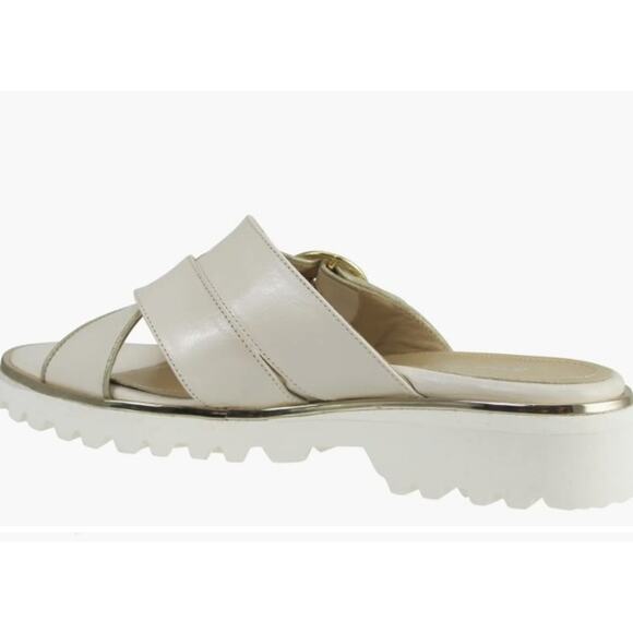 Ron White - Women's White & Caysi Slide Sandal in Ice - Athletech Size 8.5 Shoe - Picture 3 of 13